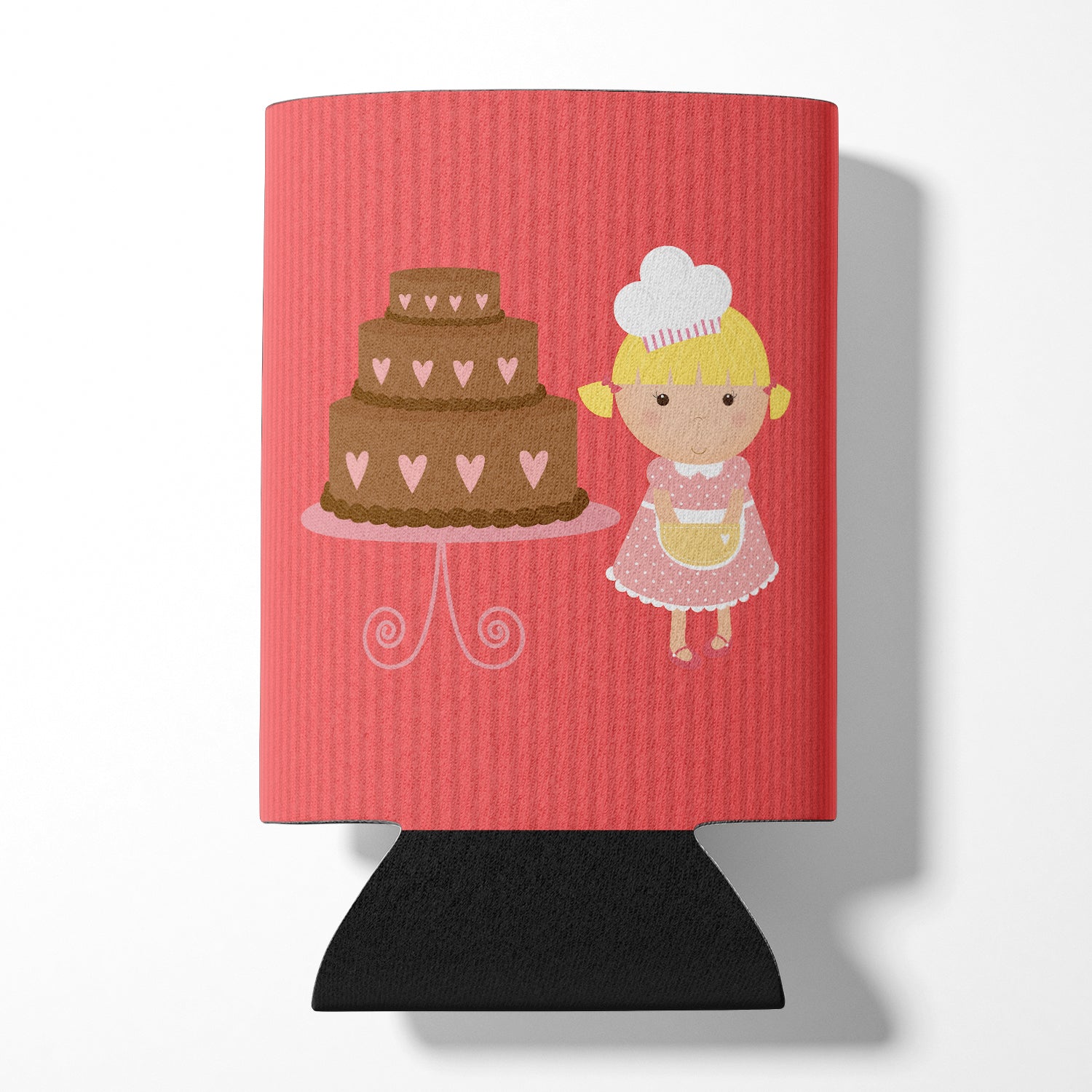 Valentine's Cake Baker Blonde Can or Bottle Hugger BB7265CC