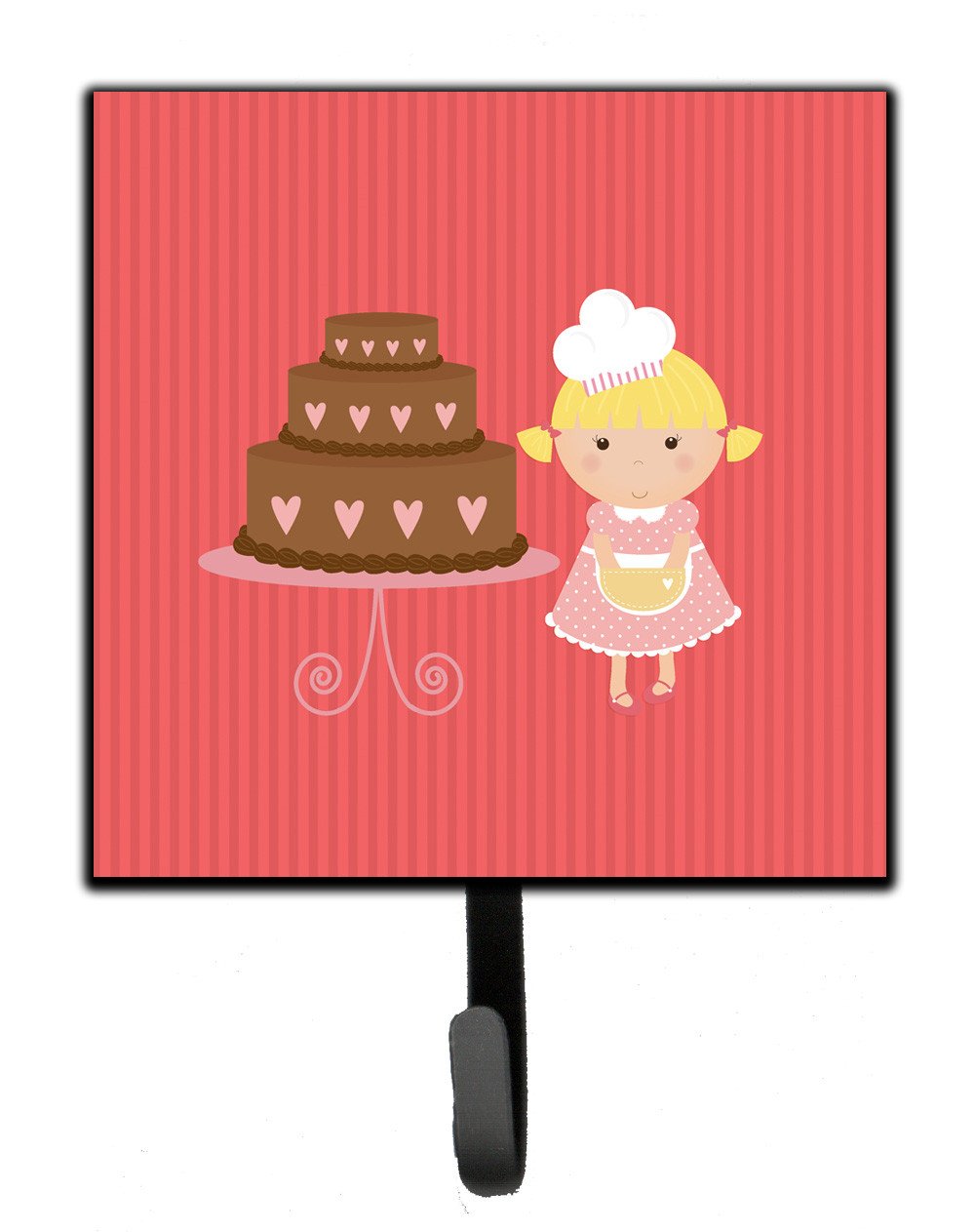 Valentine&#39;s Cake Baker Blonde Leash or Key Holder BB7265SH4 by Caroline&#39;s Treasures