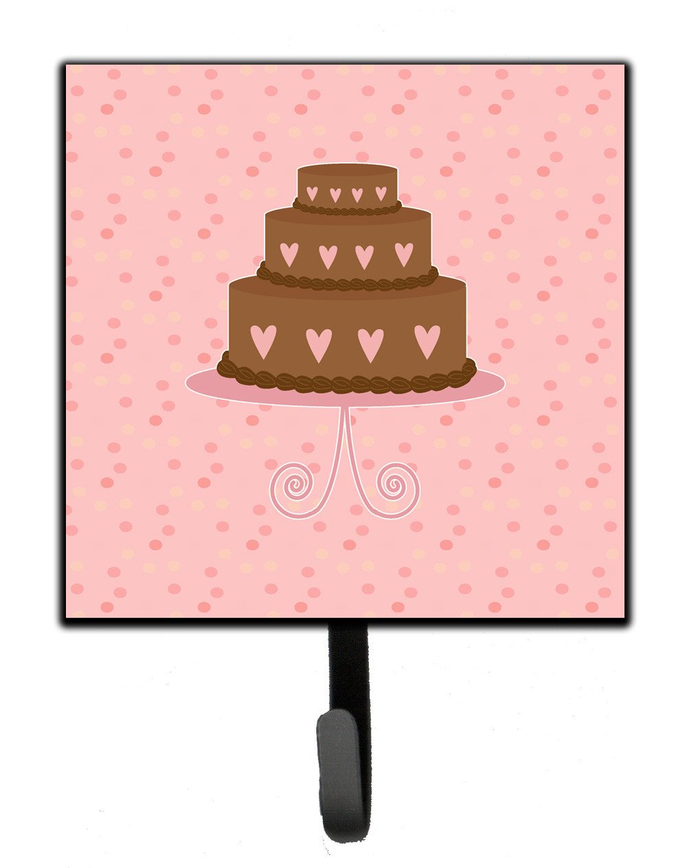Heart Cake 3 Tier Pink Leash or Key Holder BB7273SH4 by Caroline&#39;s Treasures