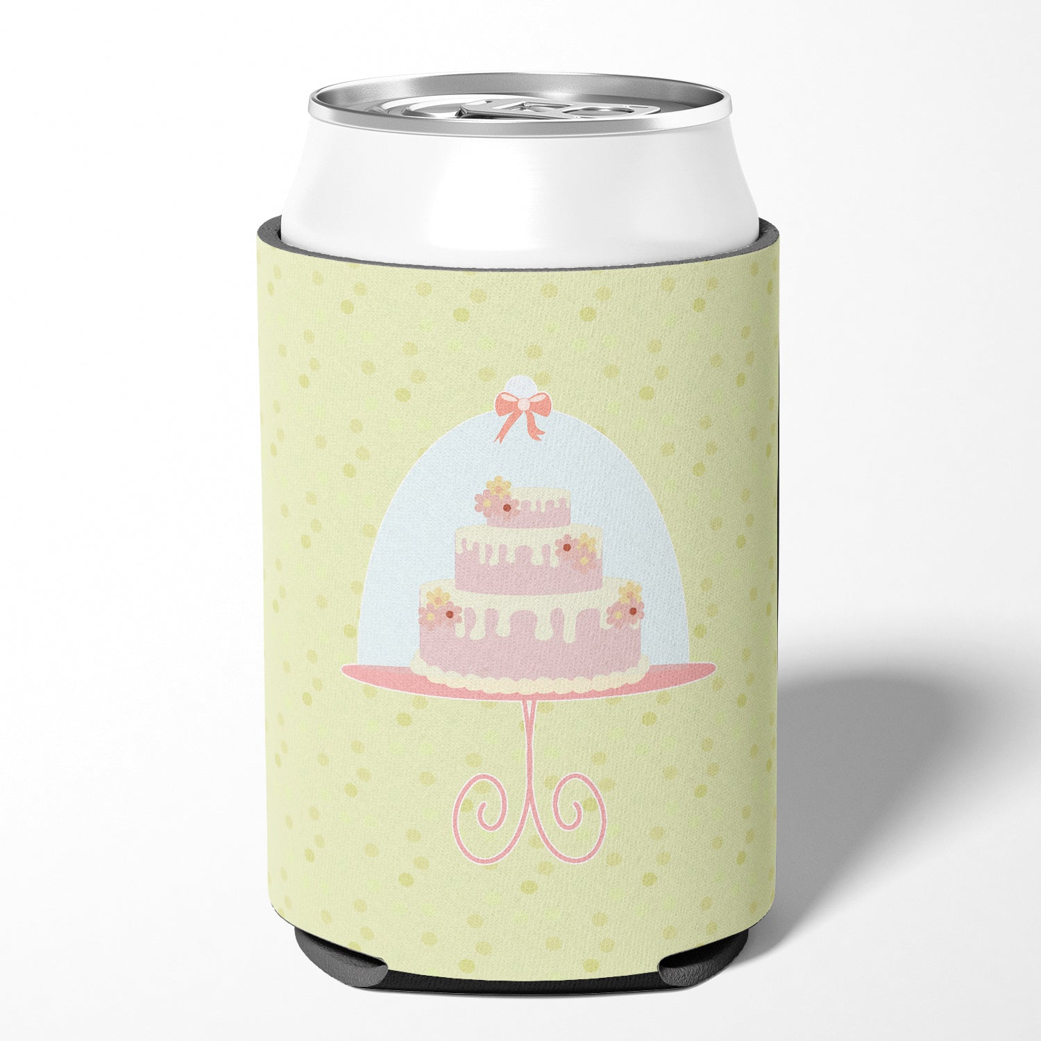 Decorated Cake on Green Can or Bottle Hugger BB7306CC  the-store.com.
