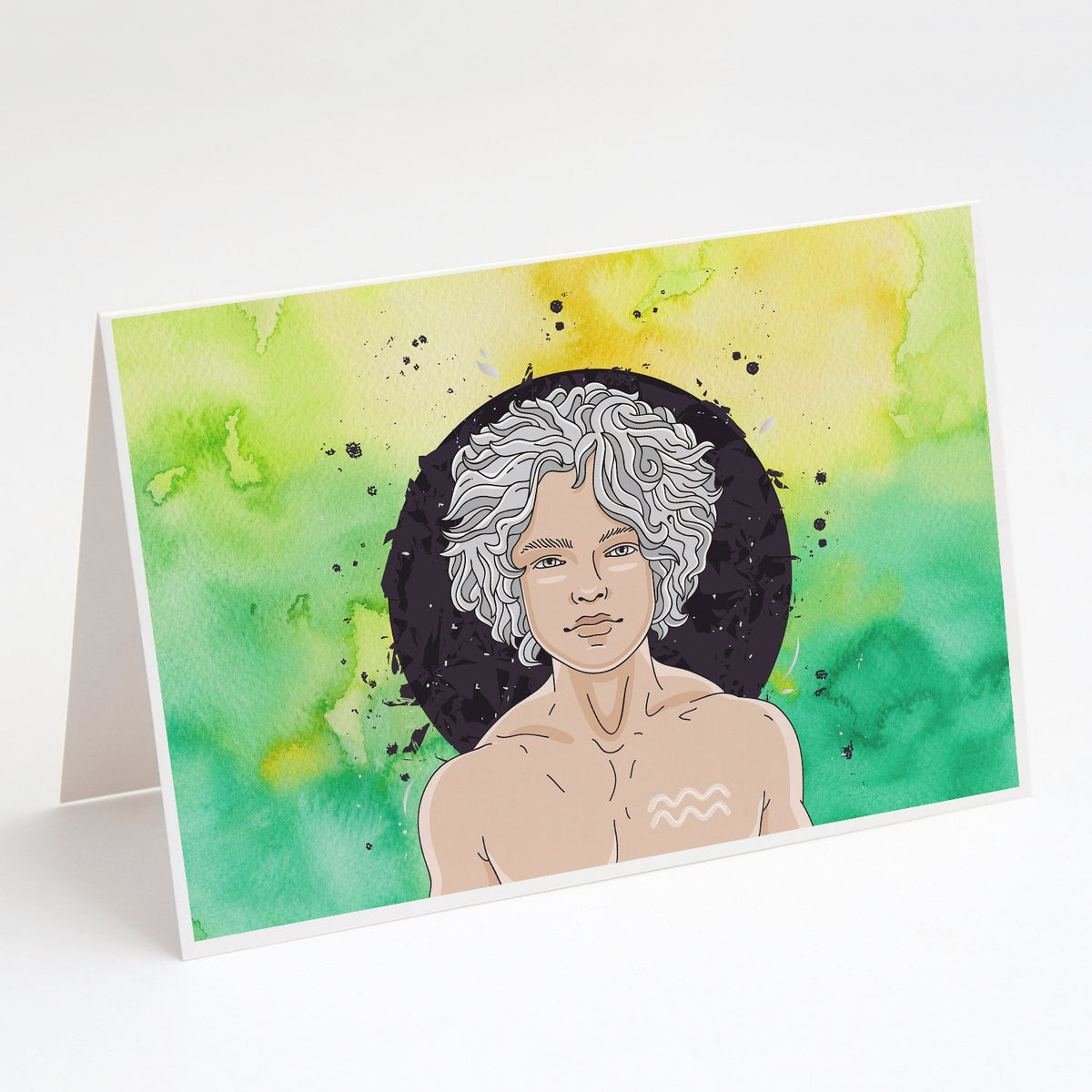 Buy this Aquarius Zodiac Sign Greeting Cards and Envelopes Pack of 8