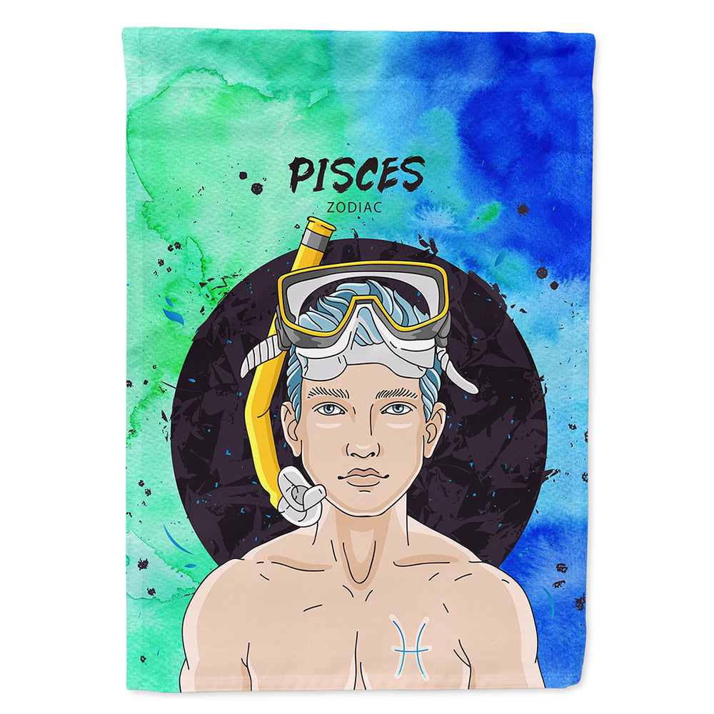 Pisces Zodiac Sign Flag Canvas House Size BB7316CHF