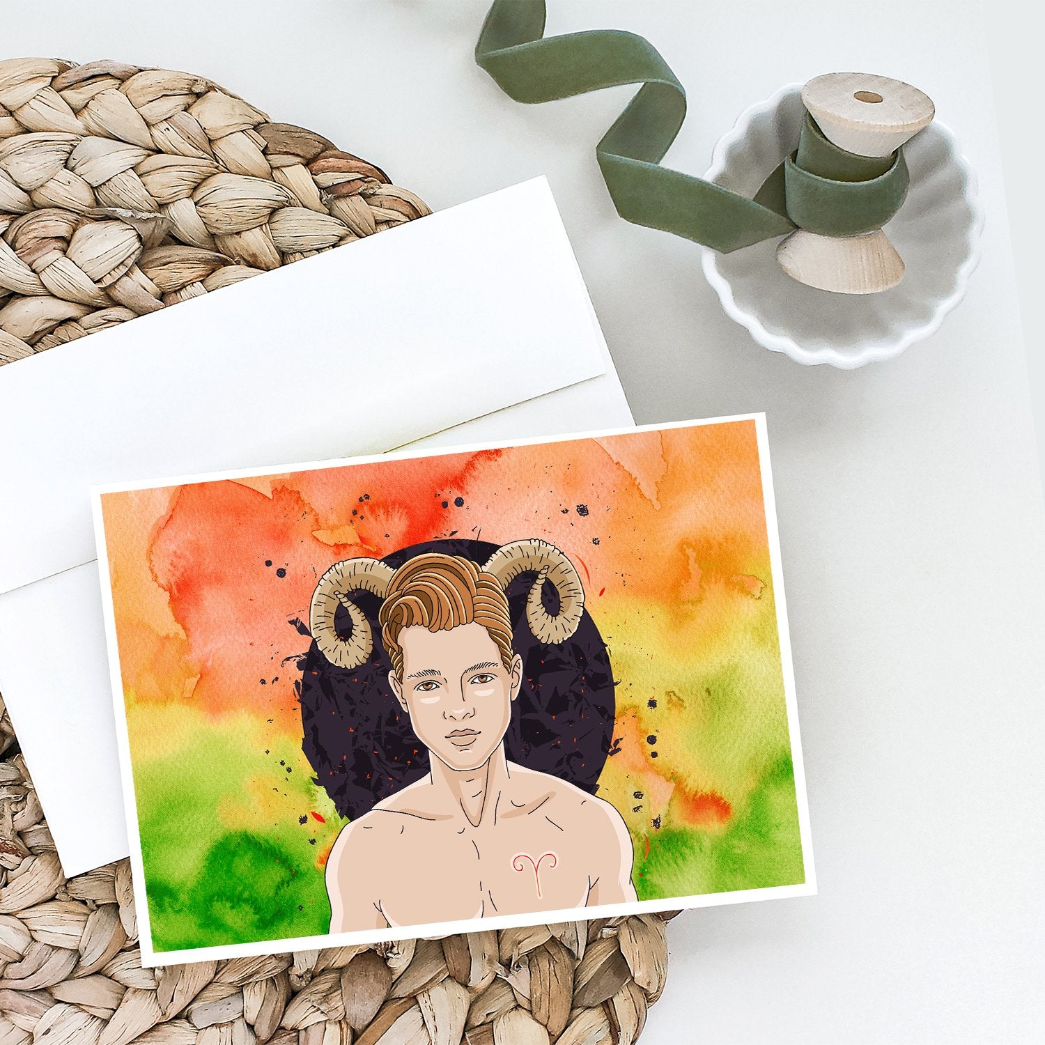 Buy this Aries Zodiac Sign Greeting Cards and Envelopes Pack of 8
