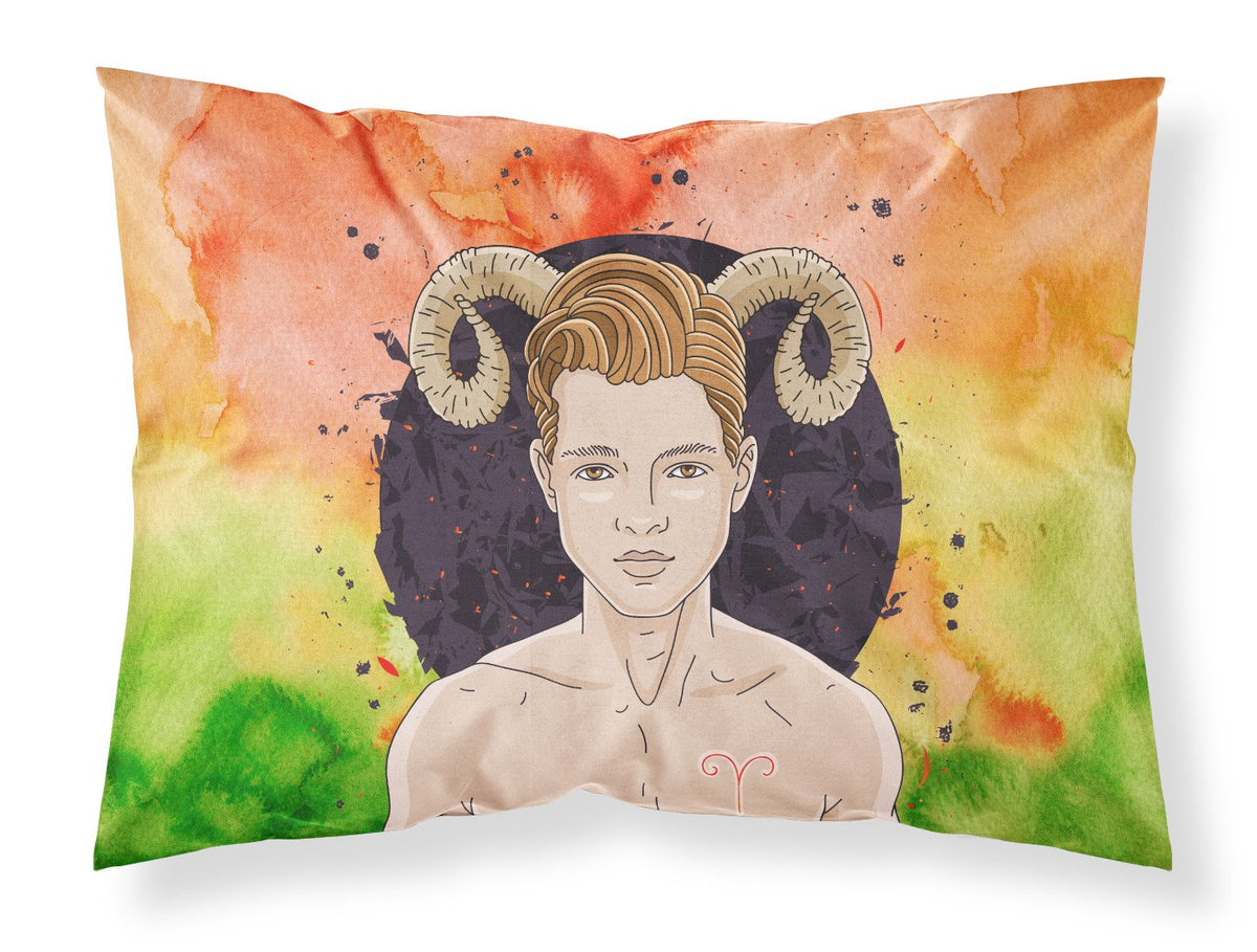 Aries Zodiac Sign Fabric Standard Pillowcase BB7317PILLOWCASE by Caroline&#39;s Treasures