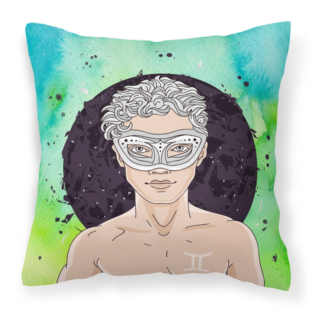Gemini Zodiac Sign Fabric Decorative Pillow BB7319PW1818 by Caroline's Treasures