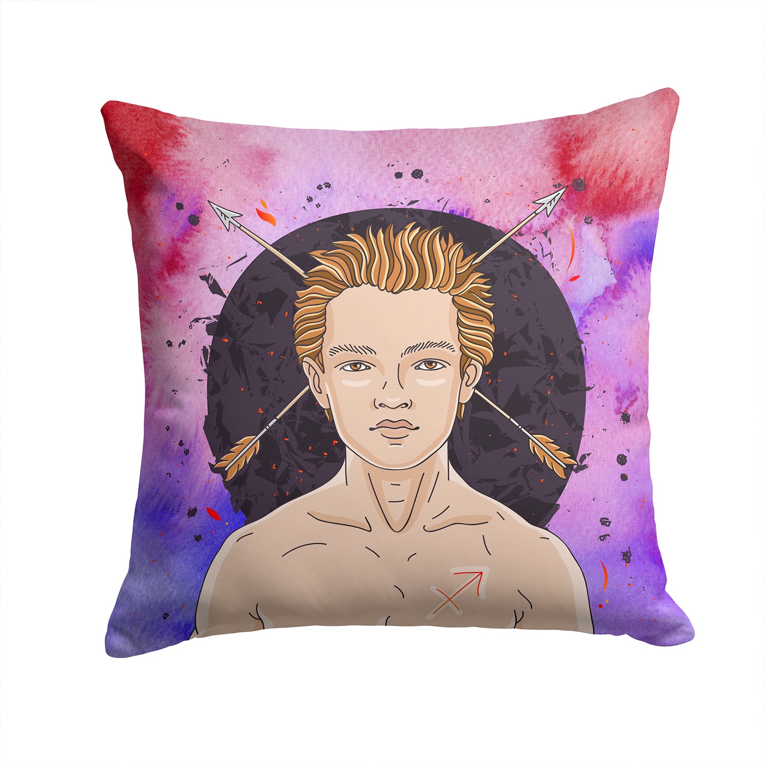 Sagittarius Zodiac Sign Fabric Decorative Pillow BB7325PW1414 - the-store.com
