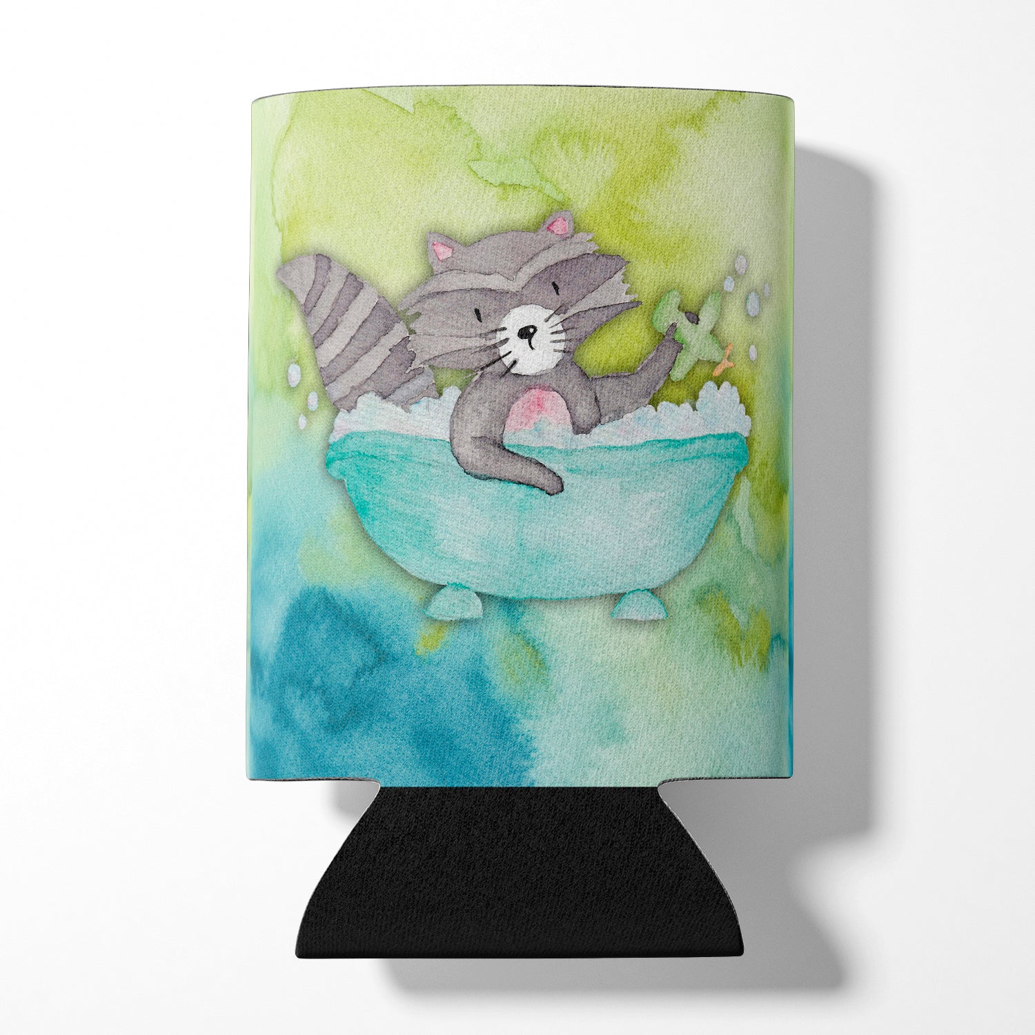 Raccoon Bathing Watercolor Can or Bottle Hugger BB7345CC  the-store.com.
