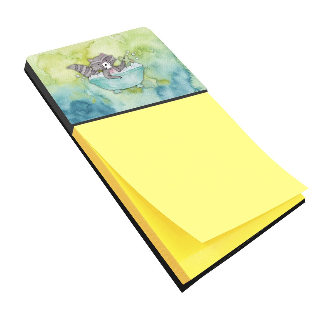 Raccoon Bathing Watercolor Sticky Note Holder BB7345SN by Caroline&#39;s Treasures