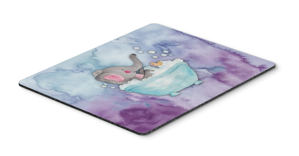 Elephant Bathing Watercolor Mouse Pad, Hot Pad or Trivet BB7346MP by Caroline&#39;s Treasures