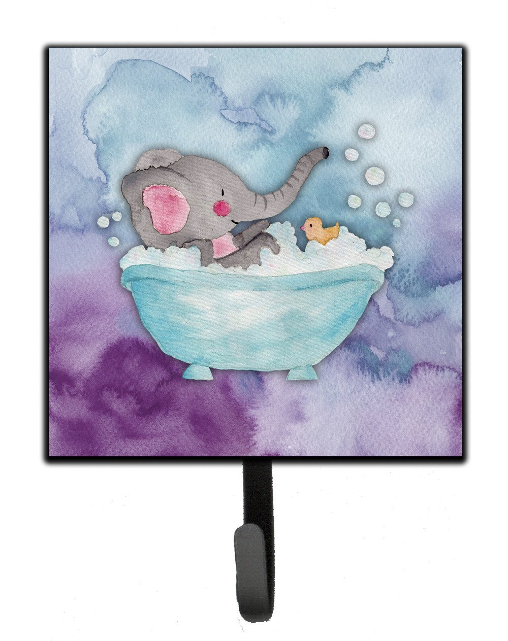 Elephant Bathing Watercolor Leash or Key Holder BB7346SH4 by Caroline&#39;s Treasures