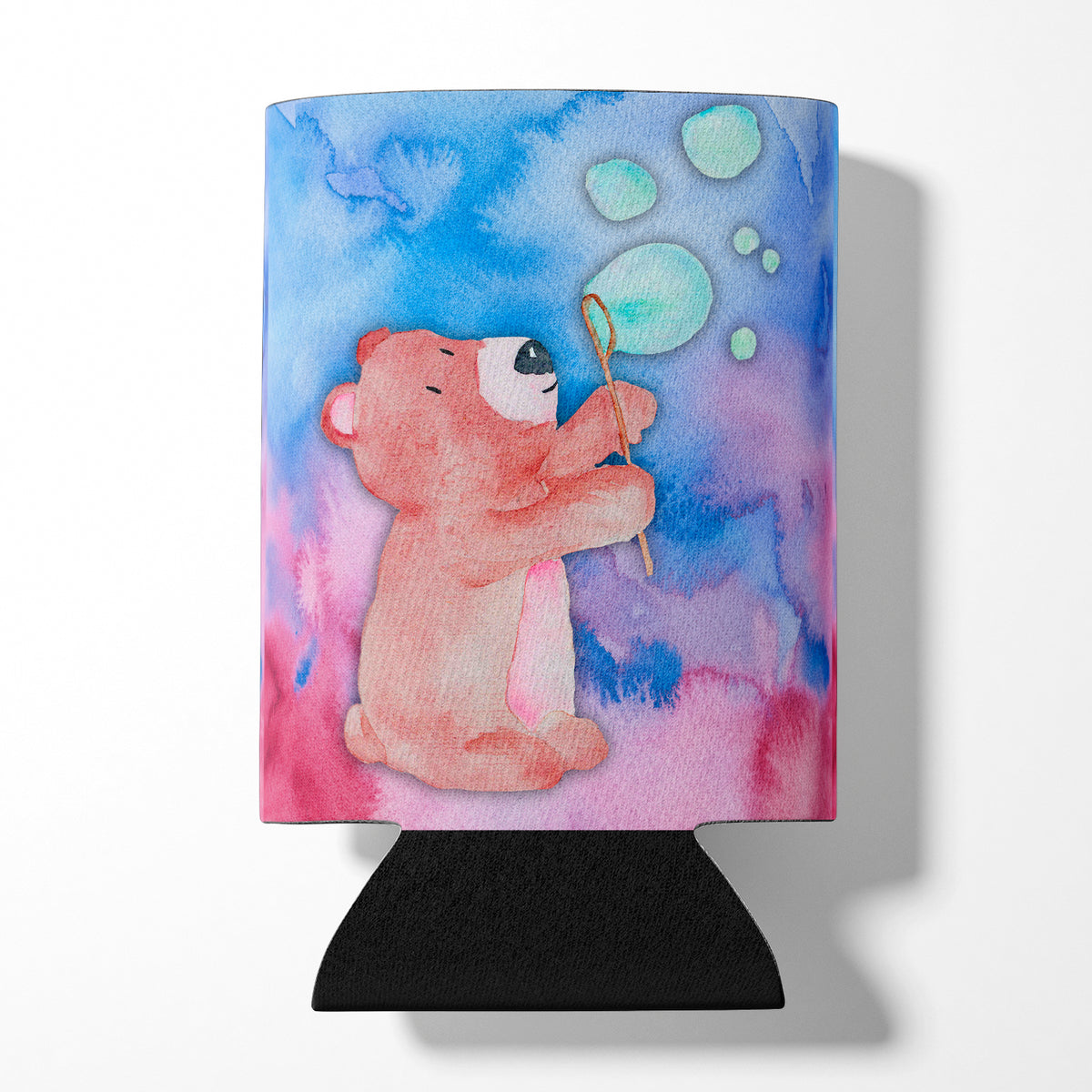 Bear and Bubbles Watercolor Can or Bottle Hugger BB7347CC