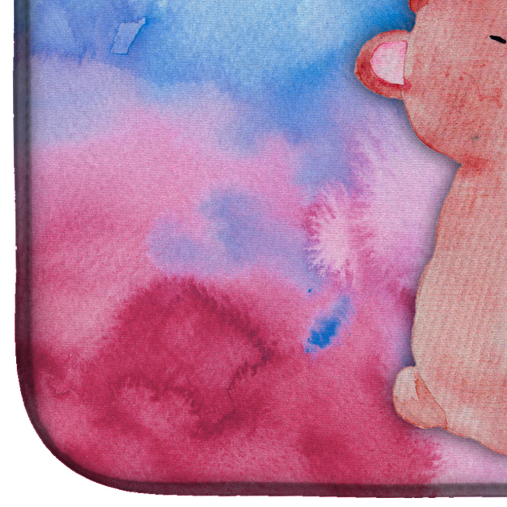 Bear and Bubbles Watercolor Dish Drying Mat BB7347DDM  the-store.com.