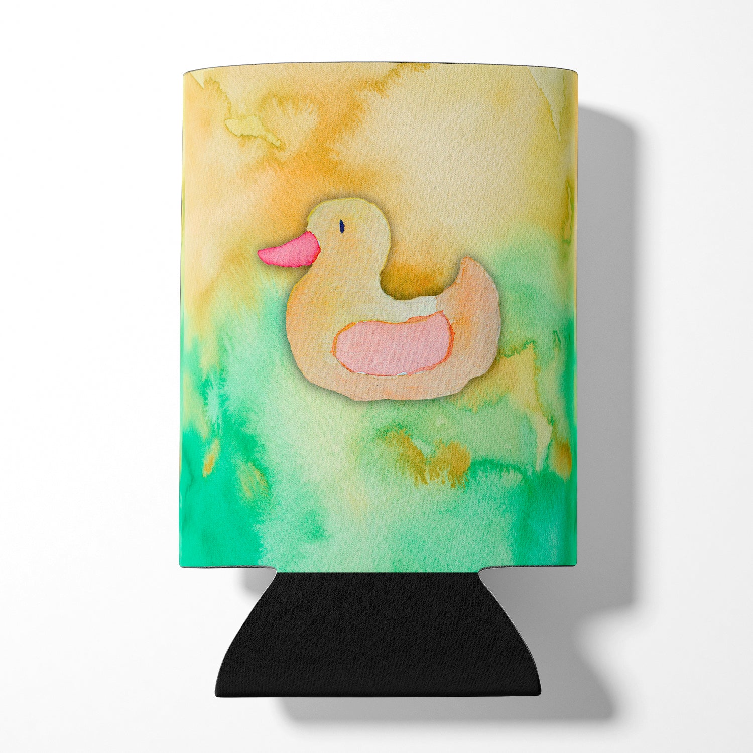 Rubber Duckie Watercolor Can or Bottle Hugger BB7351CC