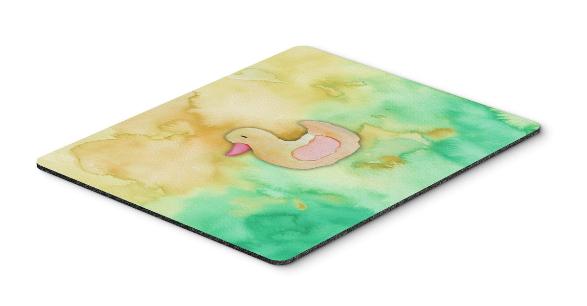 Rubber Duckie Watercolor Mouse Pad, Hot Pad or Trivet BB7351MP by Caroline&#39;s Treasures