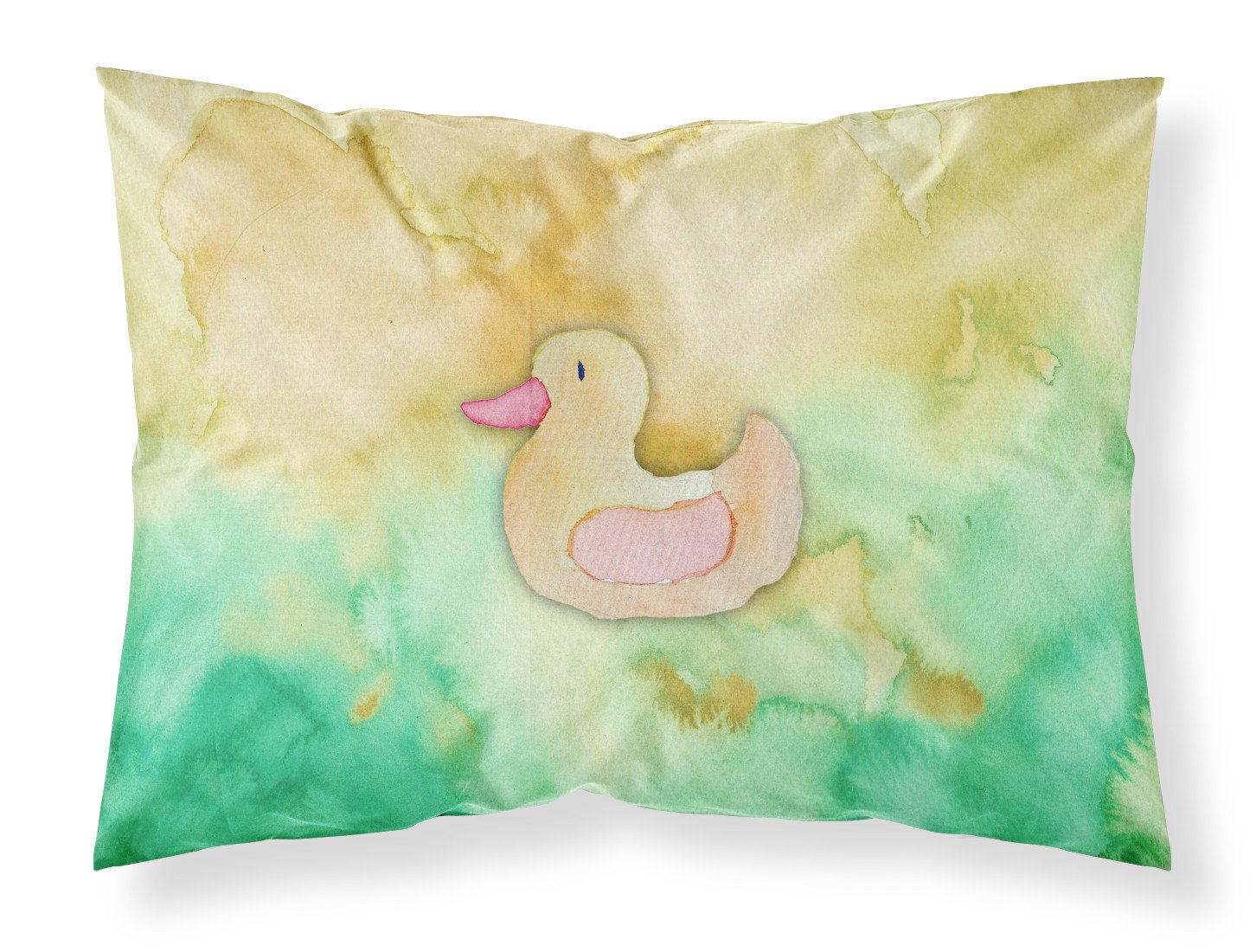 Rubber Duckie Watercolor Fabric Standard Pillowcase BB7351PILLOWCASE by Caroline's Treasures