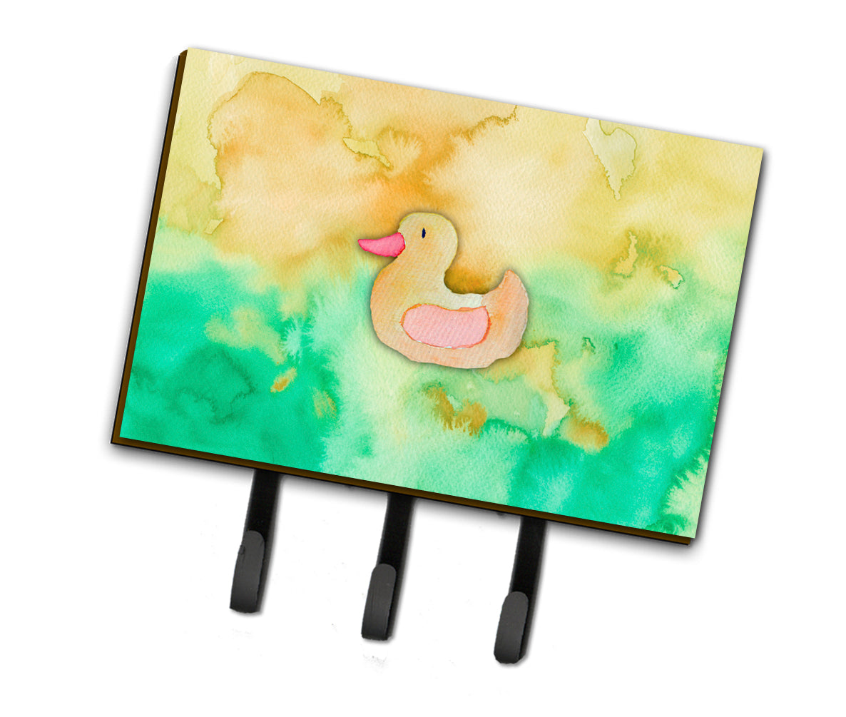 Rubber Duckie Watercolor Leash or Key Holder BB7351TH68  the-store.com.