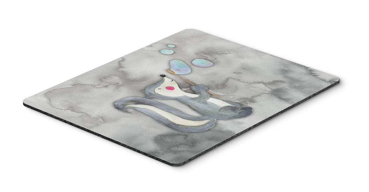Skunk and Bubbles Watercolor Mouse Pad, Hot Pad or Trivet BB7352MP by Caroline&#39;s Treasures