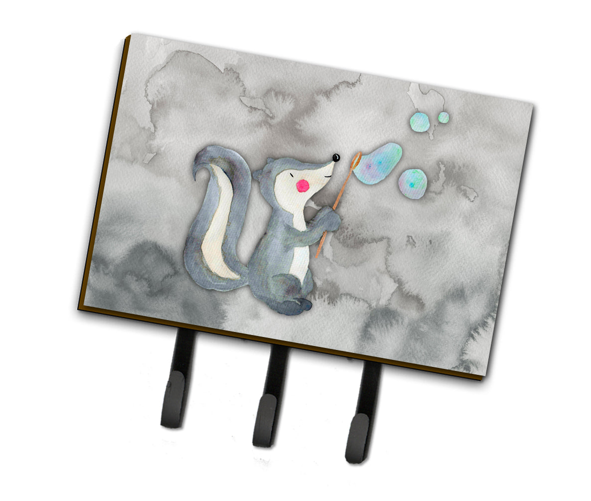 Skunk and Bubbles Watercolor Leash or Key Holder BB7352TH68