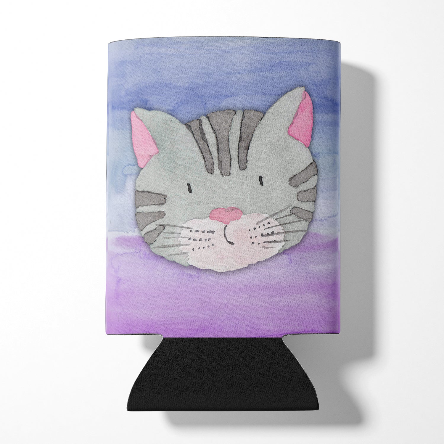 Cat Face Watercolor Can or Bottle Hugger BB7355CC  the-store.com.