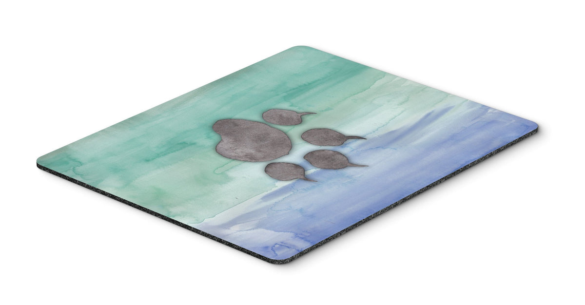 Cat Paw Watercolor Mouse Pad, Hot Pad or Trivet BB7356MP by Caroline&#39;s Treasures