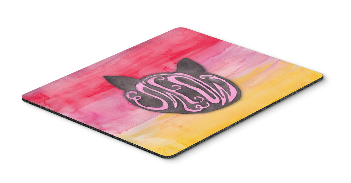 Cat Face Meow Watercolor Mouse Pad, Hot Pad or Trivet BB7358MP by Caroline&#39;s Treasures