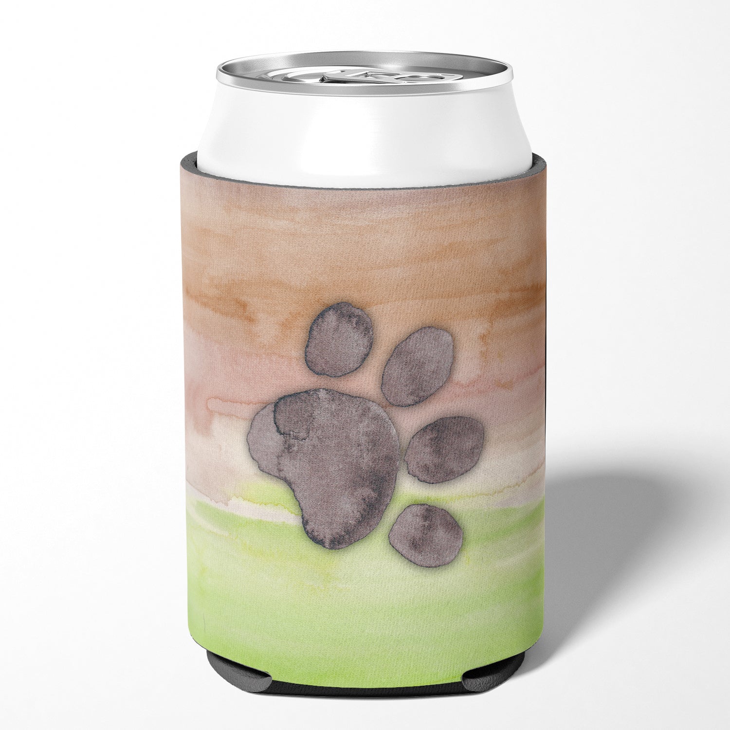Dog Paw Watercolor Can or Bottle Hugger BB7359CC