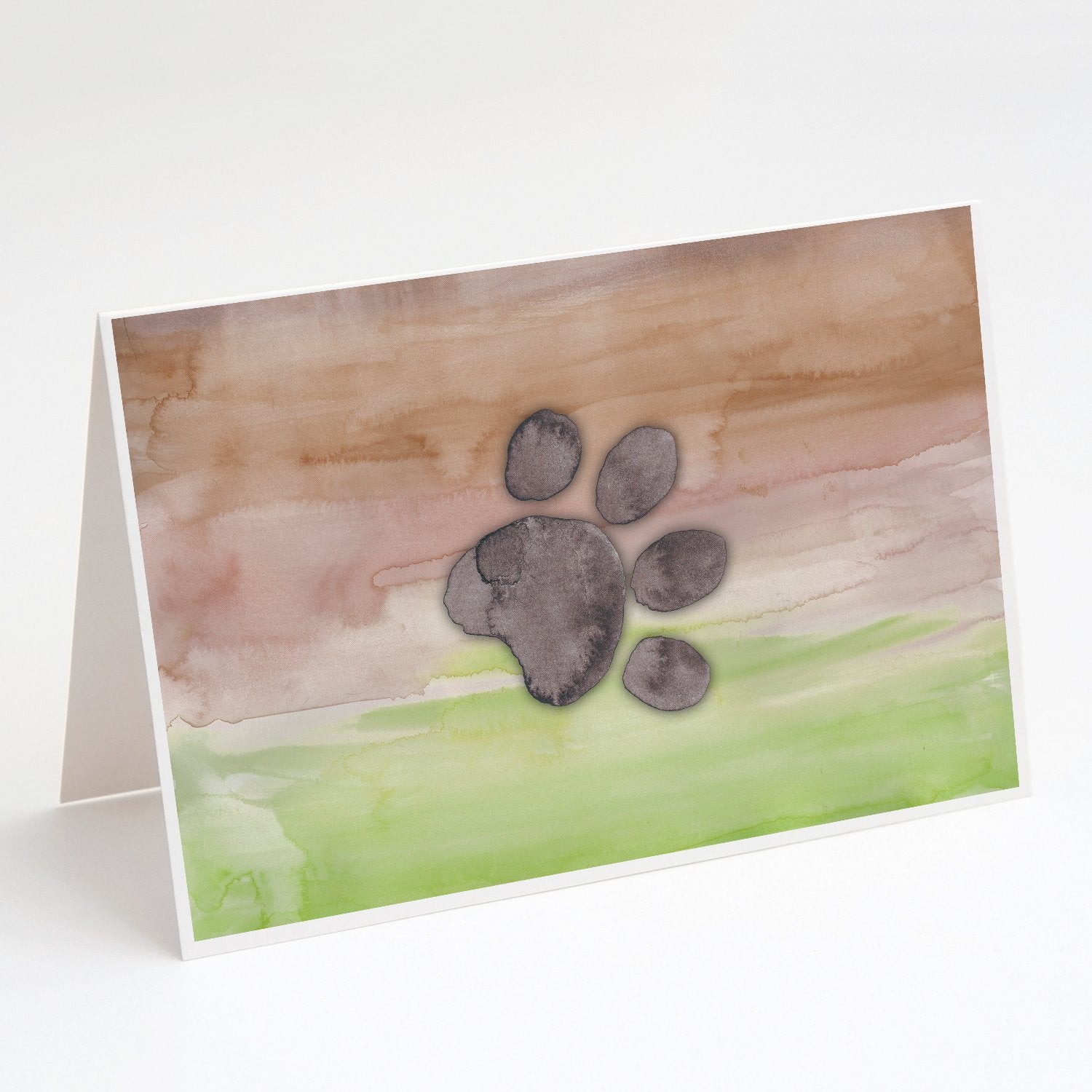 Buy this Dog Paw Watercolor Greeting Cards and Envelopes Pack of 8