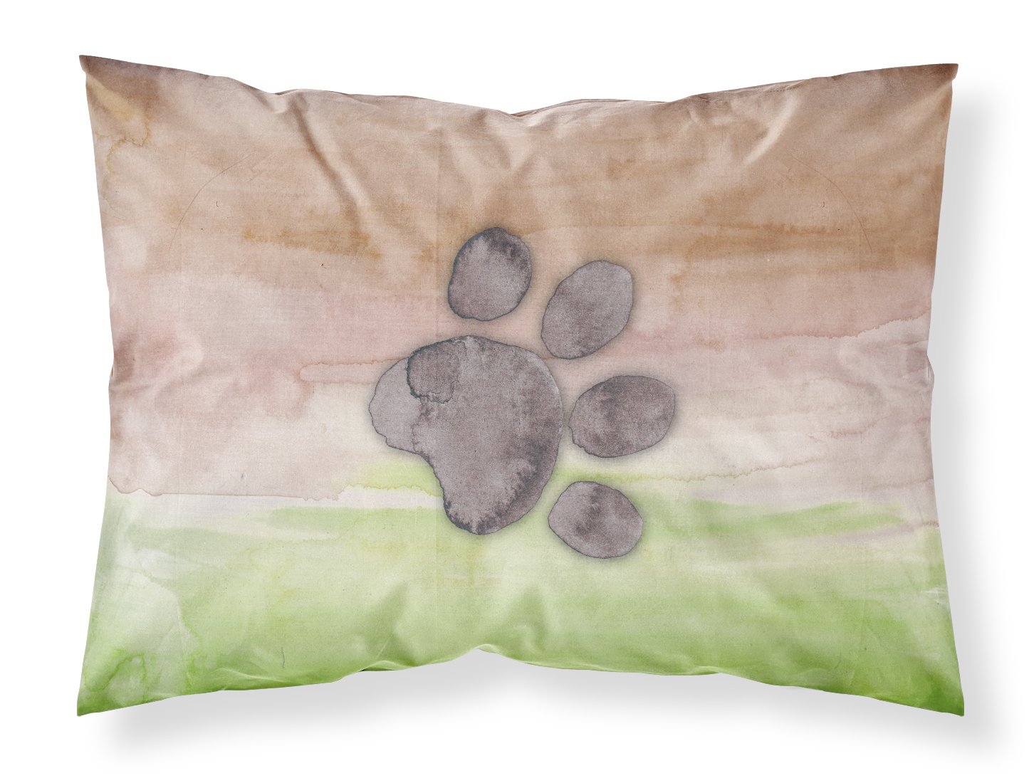 Dog Paw Watercolor Fabric Standard Pillowcase BB7359PILLOWCASE by Caroline's Treasures