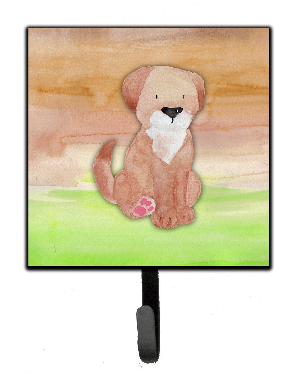 Dog Green and Brown Watercolor Leash or Key Holder BB7360SH4 by Caroline's Treasures