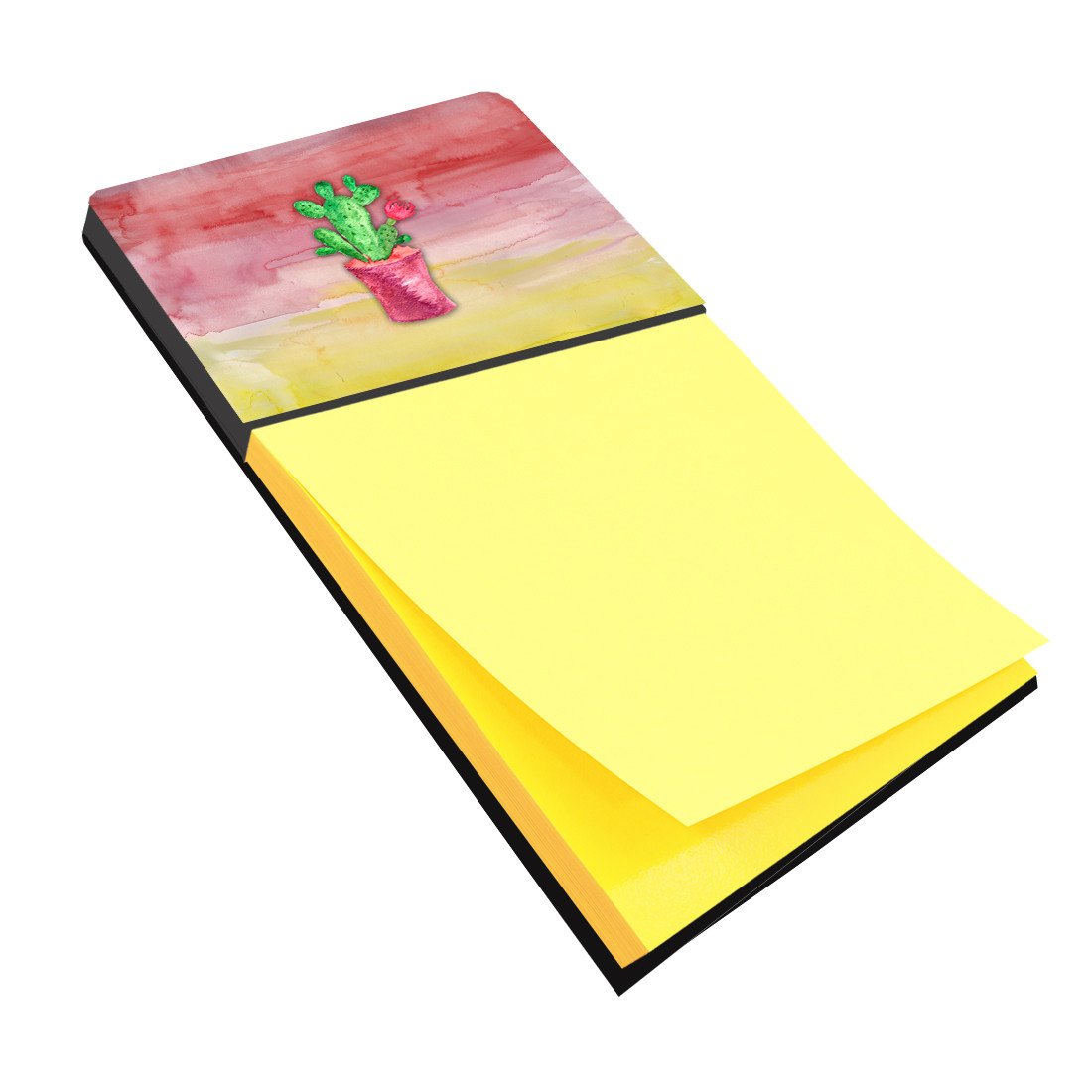 Flowering Cactus Watercolor Sticky Note Holder BB7361SN by Caroline&#39;s Treasures