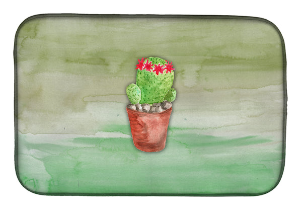 Cactus Green Watercolor Dish Drying Mat BB7364DDM