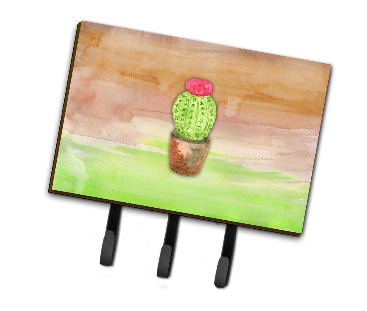 Cactus Green and Brown Watercolor Leash or Key Holder BB7365TH68  the-store.com.
