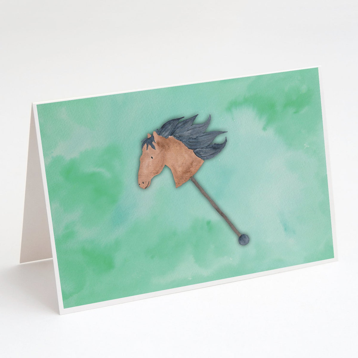 Buy this Stick Horse Watercolor Greeting Cards and Envelopes Pack of 8