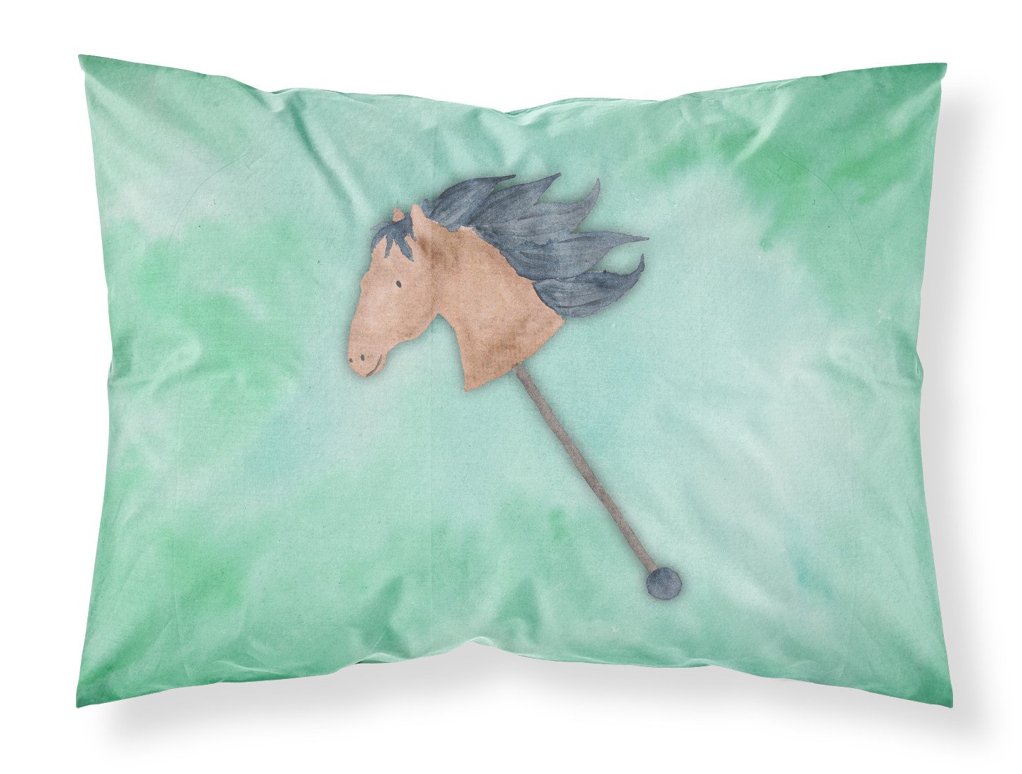 Stick Horse Watercolor Fabric Standard Pillowcase BB7366PILLOWCASE by Caroline's Treasures