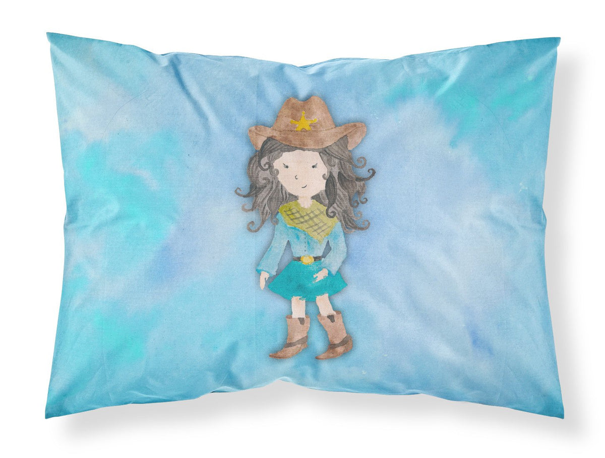 Cowgirl Watercolor Fabric Standard Pillowcase BB7367PILLOWCASE by Caroline&#39;s Treasures