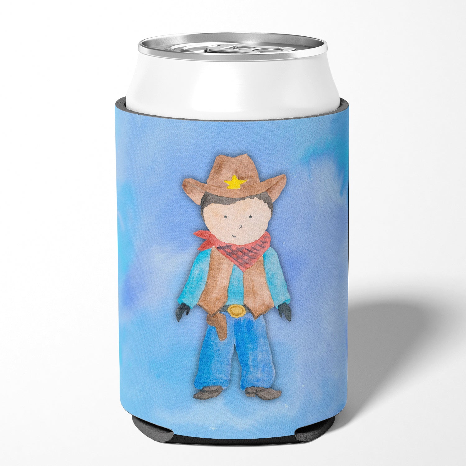 Cowboy Watercolor Can or Bottle Hugger BB7368CC  the-store.com.
