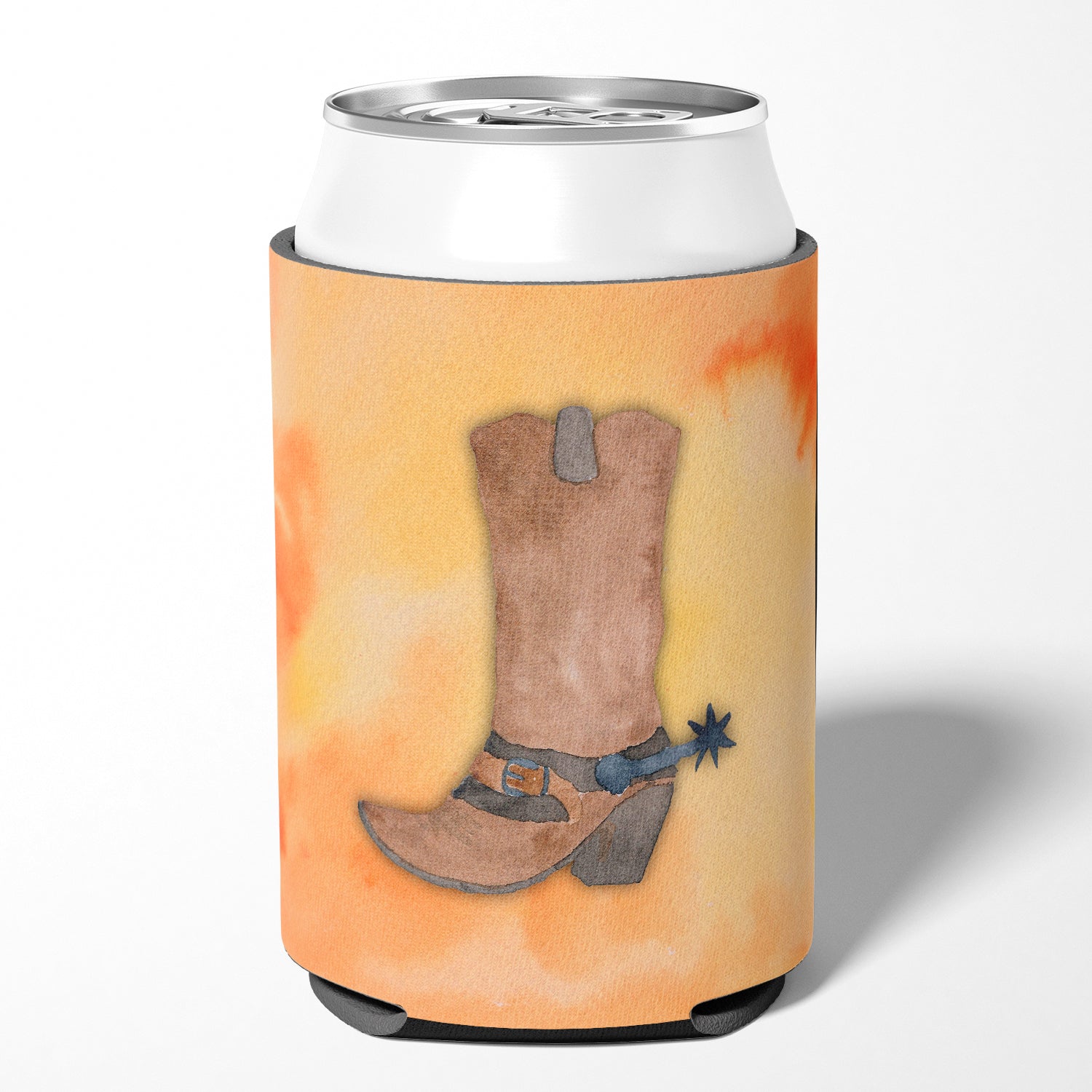Cowboy Boot Watercolor Can or Bottle Hugger BB7371CC  the-store.com.