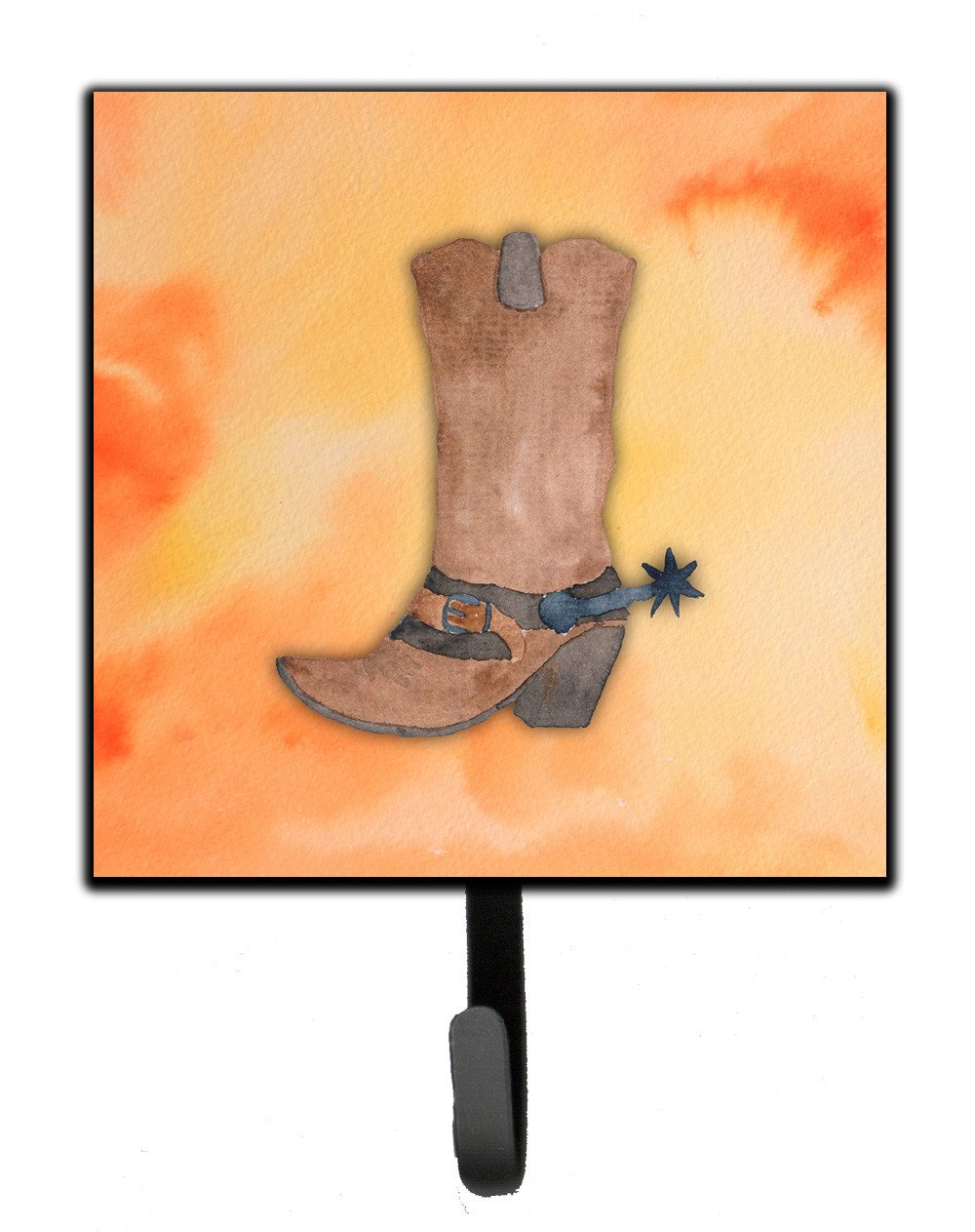 Cowboy Boot Watercolor Leash or Key Holder BB7371SH4 by Caroline&#39;s Treasures