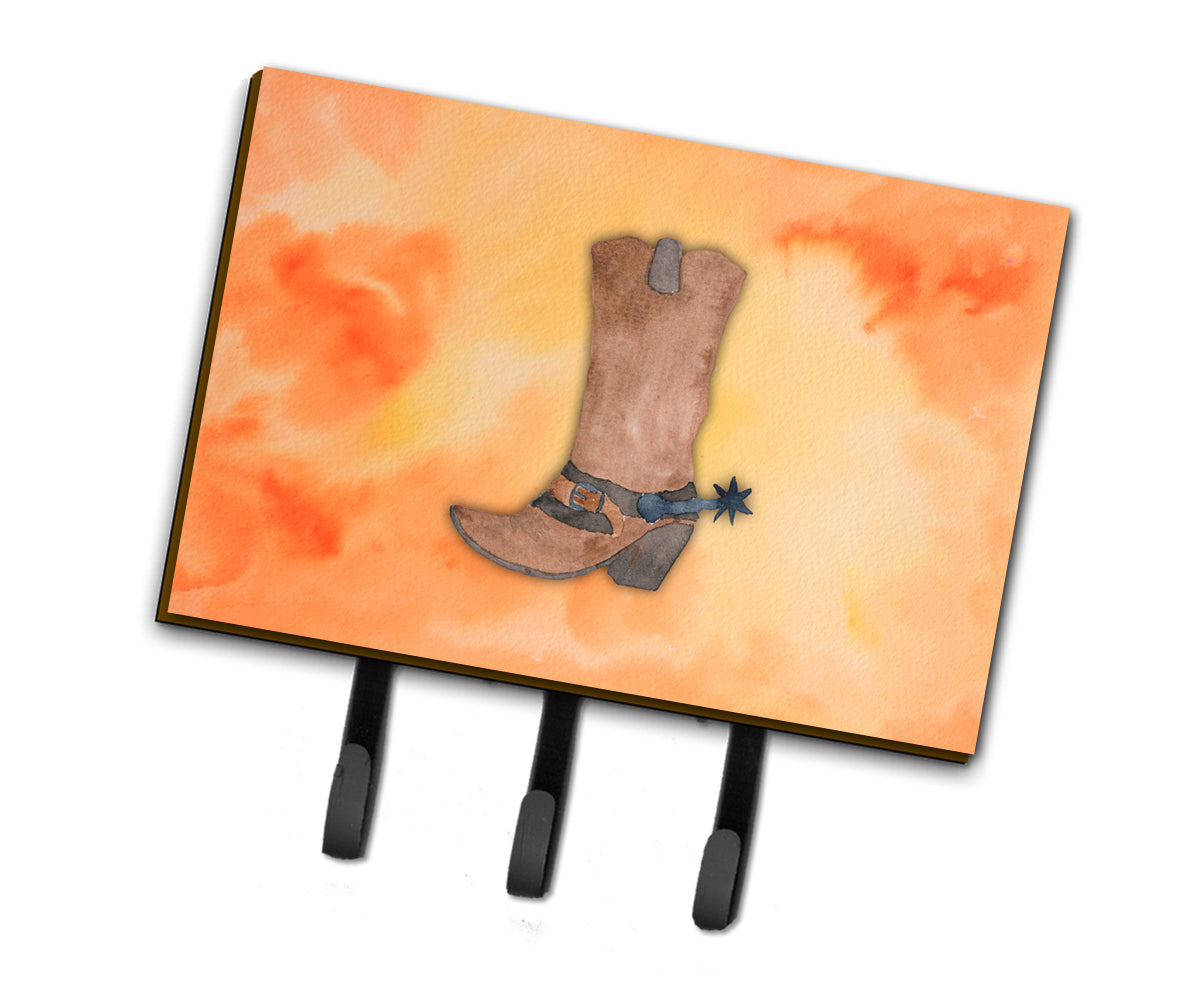 Cowboy Boot Watercolor Leash or Key Holder BB7371TH68  the-store.com.