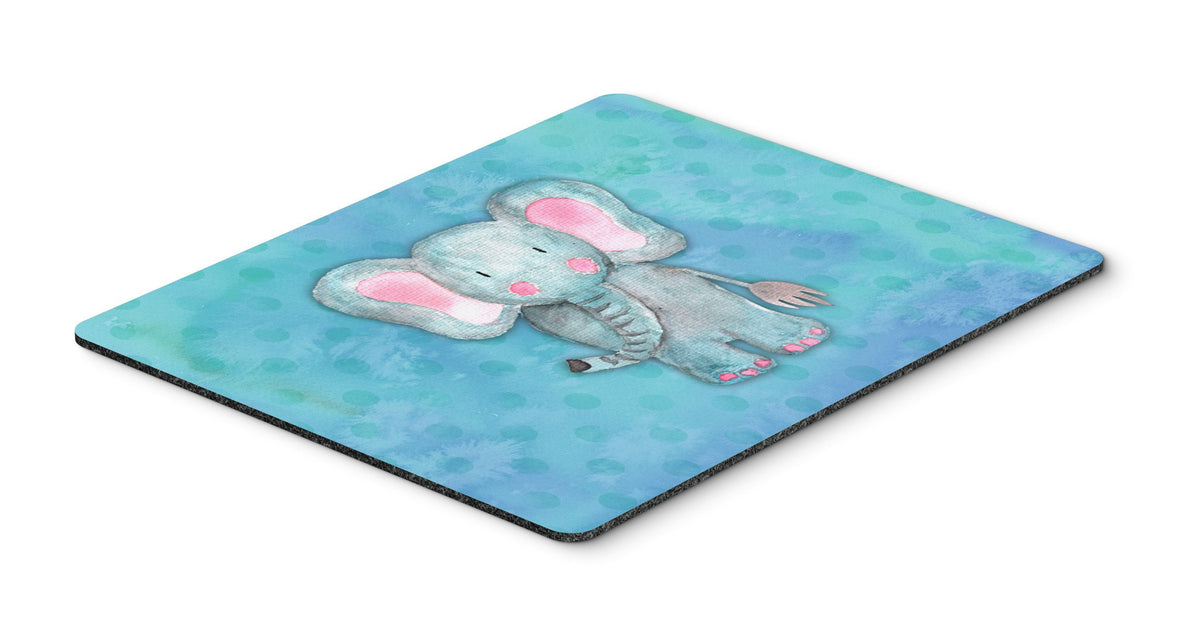 Blue Elepant Watercolor Mouse Pad, Hot Pad or Trivet BB7372MP by Caroline&#39;s Treasures