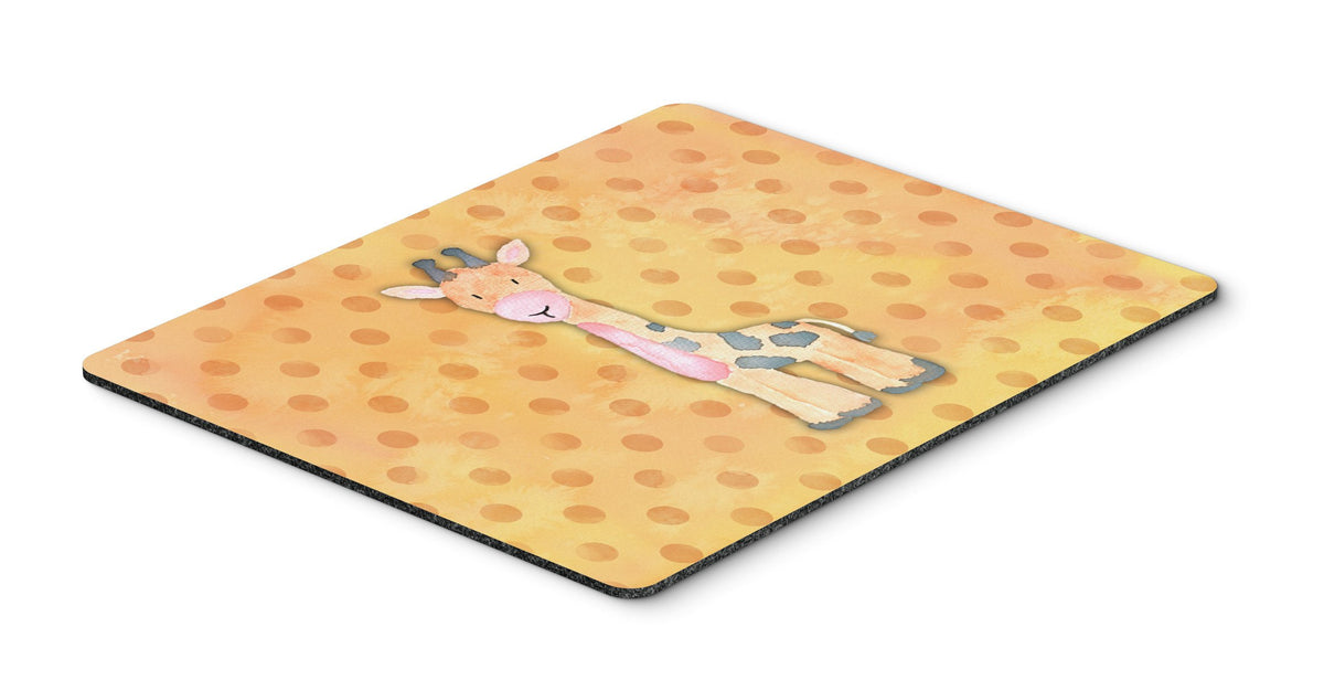 Polkadot Griaffe Watercolor Mouse Pad, Hot Pad or Trivet BB7373MP by Caroline&#39;s Treasures