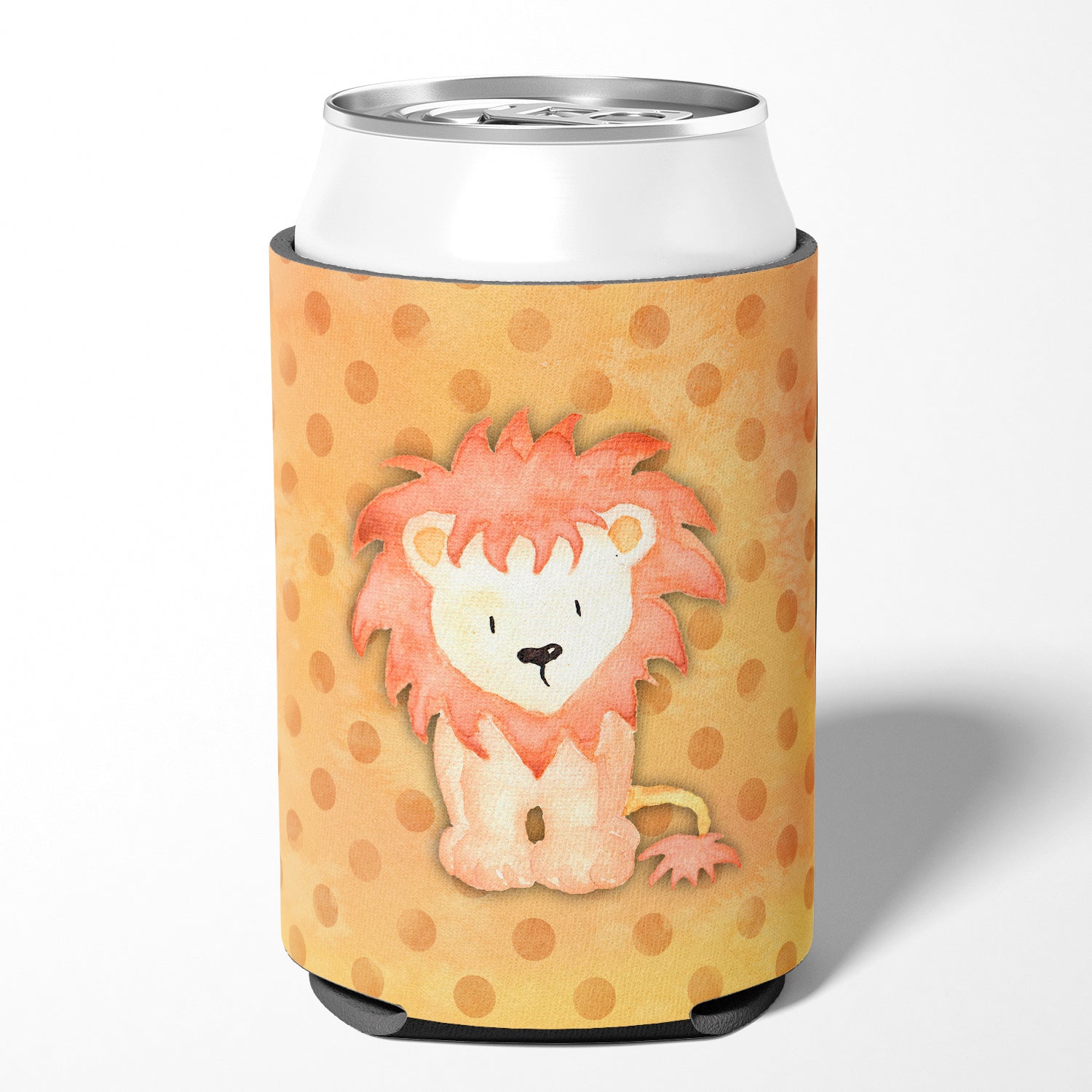 Polkadot Lion Watercolor Can or Bottle Hugger BB7374CC  the-store.com.