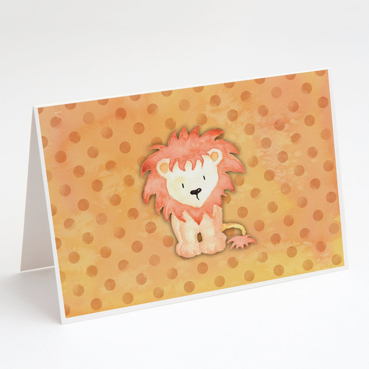 Buy this Polkadot Lion Watercolor Greeting Cards and Envelopes Pack of 8