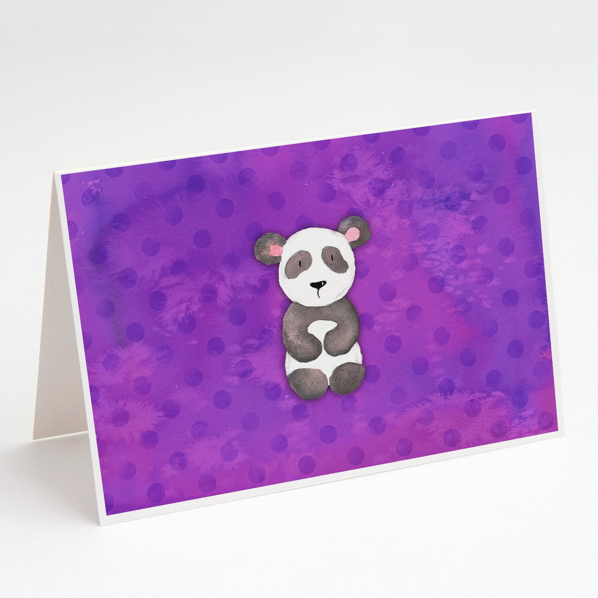 Buy this Polkadot Panda Bear Watercolor Greeting Cards and Envelopes Pack of 8