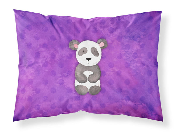 Polkadot Panda Bear Watercolor Fabric Standard Pillowcase BB7375PILLOWCASE by Caroline's Treasures