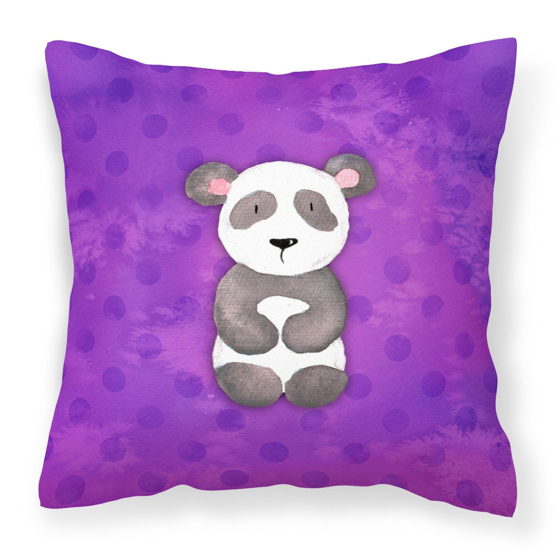 Polkadot Panda Bear Watercolor Fabric Decorative Pillow BB7375PW1818 by Caroline&#39;s Treasures