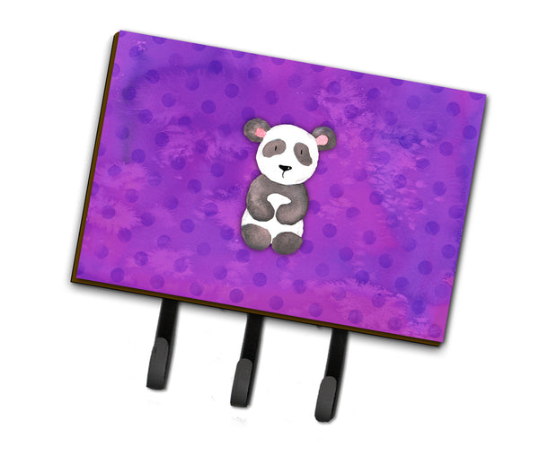 Polkadot Panda Bear Watercolor Leash or Key Holder BB7375TH68
