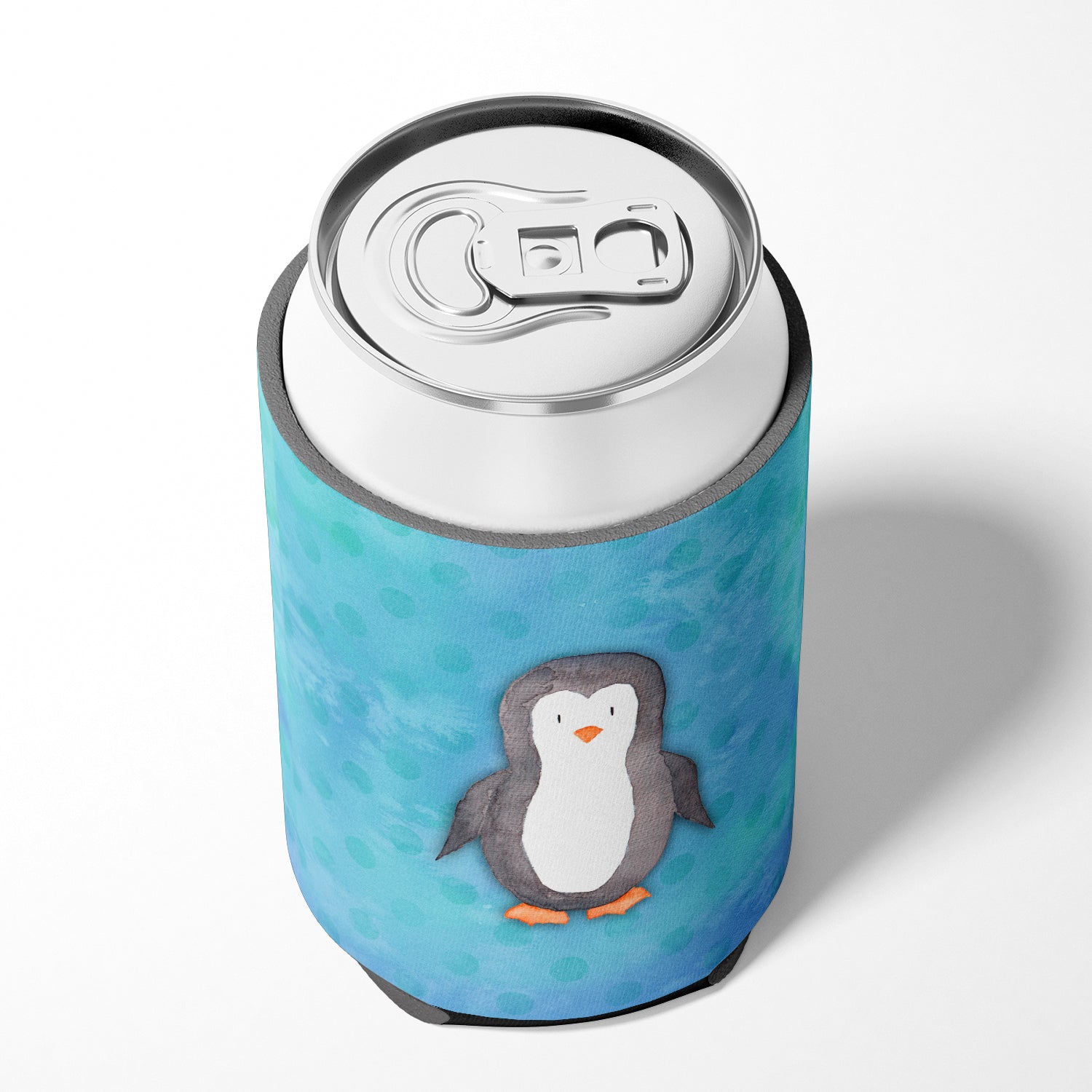 Polkadot Penguin Watercolor Can or Bottle Hugger BB7376CC