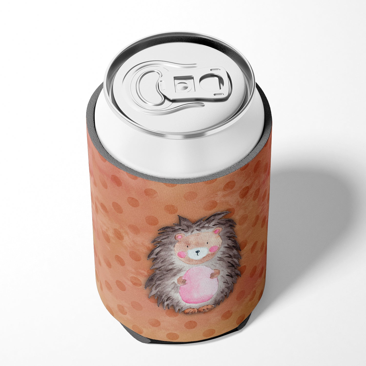 Polkadot Hedgehog Watercolor Can or Bottle Hugger BB7378CC