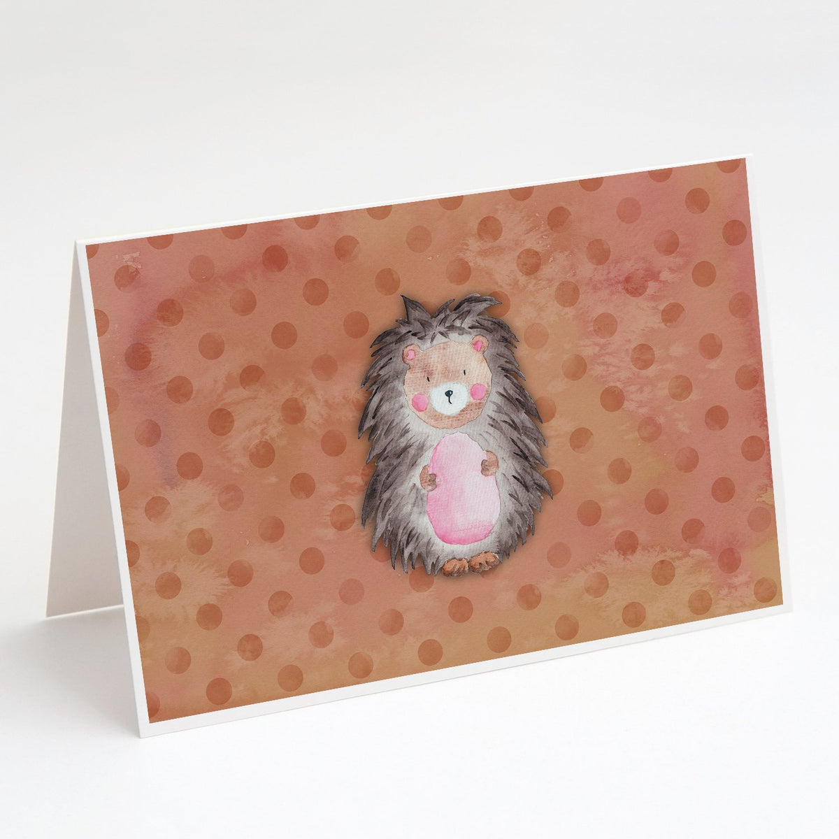 Buy this Polkadot Hedgehog Watercolor Greeting Cards and Envelopes Pack of 8